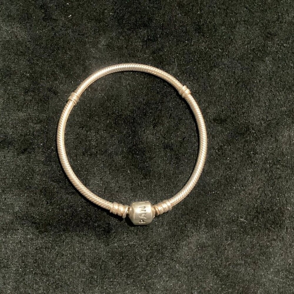PANDORA Snake Chain Bracelet 7.5" Sterling Silver Marked 925 ALE 13.69 Gram TW